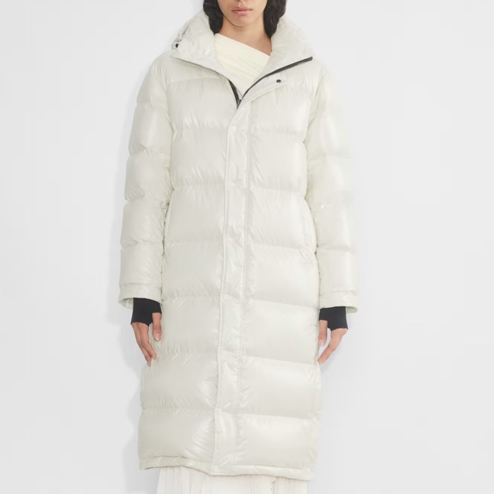 TNA The Super Puff Long Hi Gloss Coat Puffer Size S